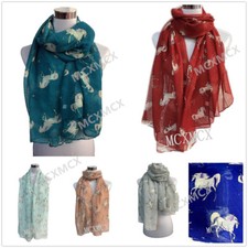 Unicorn Animal Print Women's Ladies Large Scarf Shawl Wrap  UK SELLER 5 Colours