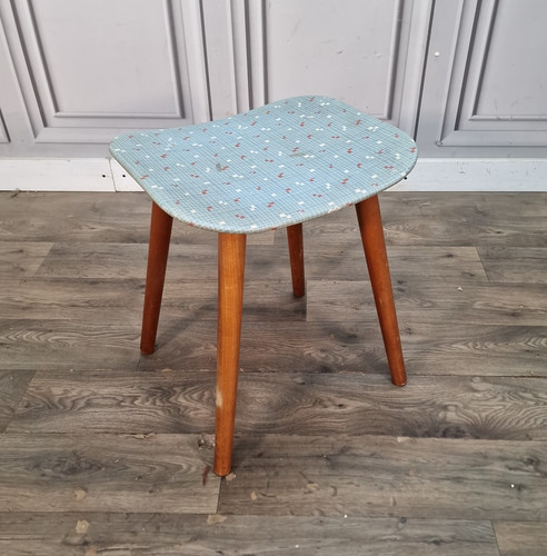 Vintage atomic vinyl - vinyl, stool