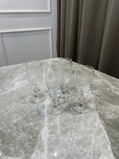 Set of 4 Vintage Etched