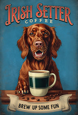 Irish Setter Coffee Metal