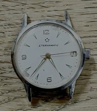 ETERNA MATIC 1954 AUTOMATIC WATCH, STOPS AND STARTS SO SOLD AS SPARES OR REPAIRS