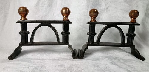 Pair victorian cast iron - a,