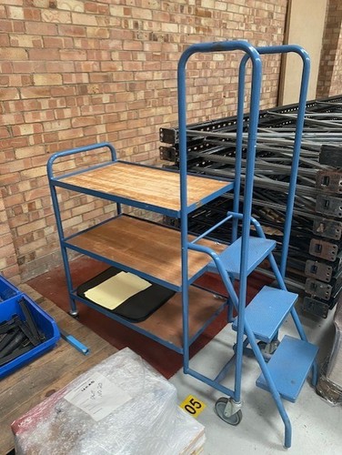 Picking trolley with steps - trolley,