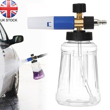 Quick Release 1/4" Snow Foam Lance Pressure Washer Gun Soap Cannon Bottle 1000ML