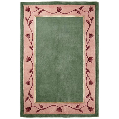 Hand tufted wool rug sage - nz,