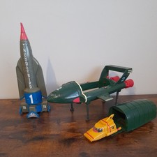 Large Thunderbird 1 & 2 with T4 Carlton 1999 Vintage Retro Toy Figure & Sounds