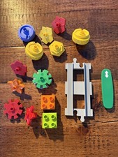 Duplo LEGO Train ACTION TILE, FLOWER BRICKS, COG BRICKS AND TRACK