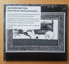 Rudimentary Peni - Pope Adrian 37th Psychristiatric CD Sealed Punk Crass 