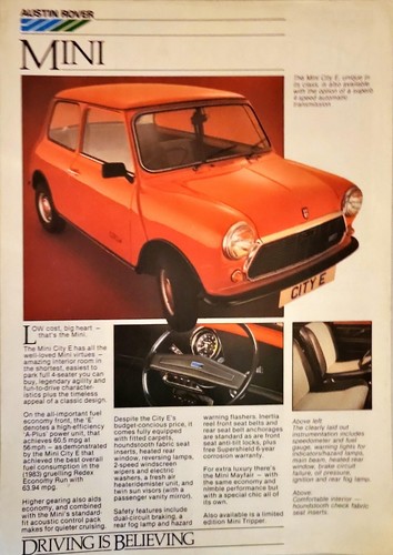 Austin rover mini metro - rover,