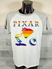 Rare Disney Pixar Lamp T-shirt M medium 40" chest Rainbow Design