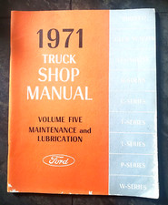 1971 Ford Truck Shop Manual