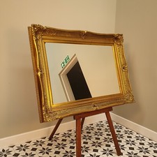 Large mirror Gold Gilt Rococo Style Modern