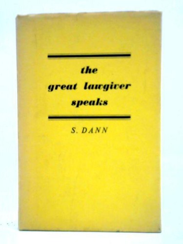 The great lawgiver speaks - the,