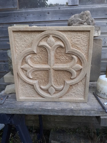 Stone gothic tracery panels - stone,