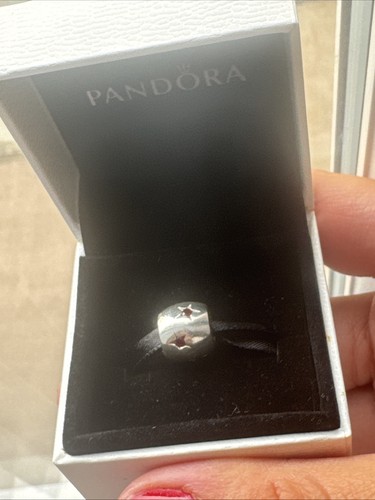 Pandora silver red star - red,