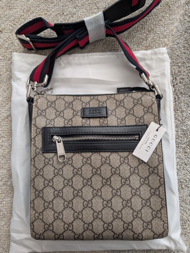Monogram print messenger - messenger, |