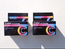 Two old colour ink cartridges