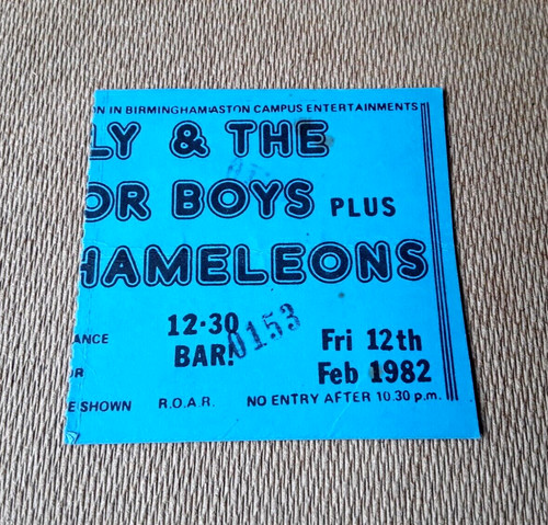 The chameleons gig ticket - the,