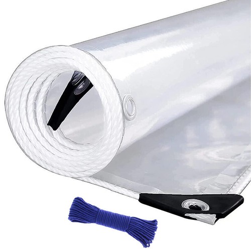 Clear heavy duty tarpaulin - clear,