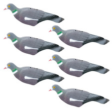 6PC PIGEON SHELL DECOY GARDEN