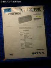 Sony Service Manual TGV 100