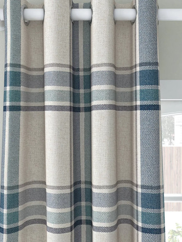 John lewis afton check - john, eyelet