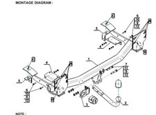 Swan Neck Tow Bar For LAND