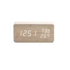 Wooden Digital Alarm Clock LED