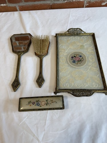 Vintage petit point - point, floral