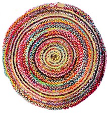 ROUND RAG RUG Multicoloured