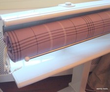 AFFORDABLE, SUSTAINABLE LAVENDER PLAID  ROTARY IRON COVERS FOR  MIELE & OTHERS