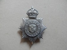Obsolete British Reading Police Helmet Badge K/C CT
