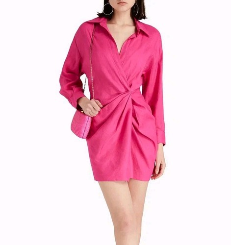 Maje fuchsia linen - fuchsia,