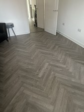 Herringbone Flooring, Grey