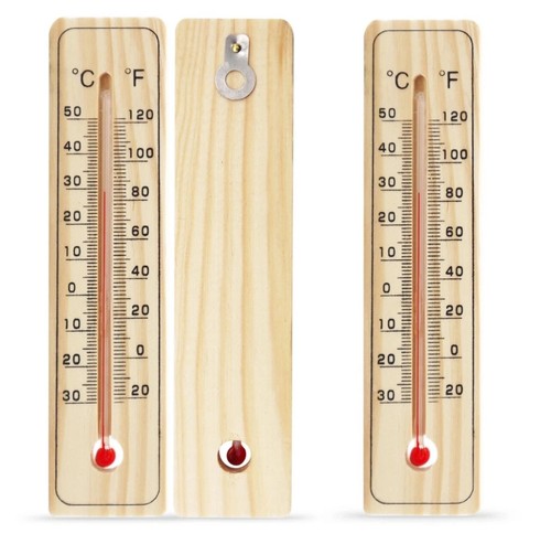 10x wooden wall thermometer - 10x, |