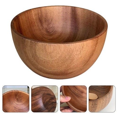 Wooden serving bowl - wooden,