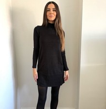 Wallis Black High Neck Jumper Dress UK 10-18