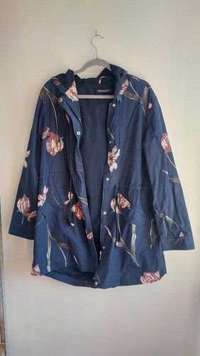 Bonmarche navy floral hooded - floral,