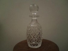 Waterford lead Crystal criss-cross cut glass 'Boyne / Alana' rounded Decanter