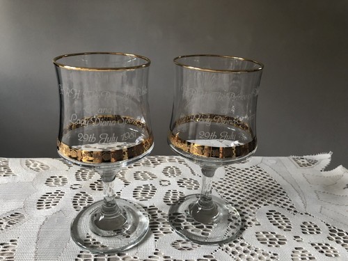 Royal wedding wine glasses - wedding,