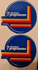 Sheet of 11 SCANIA T-Programma Stickers, 52mm Diameter