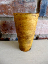 Antique Vintage Scottish Cow Horn Cup Beautiful Craft Collector Home Cottage Art