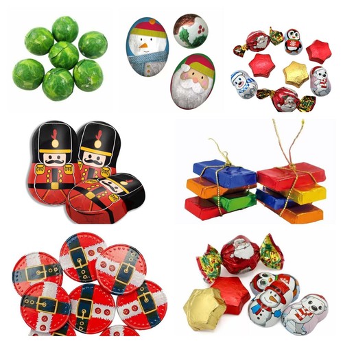 Christmas chocolates foiled - christmas,