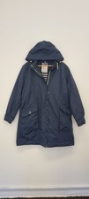 Seasalt UK 18,Navy Northstar Raincoat Parka Waterproof Breathable Coat Mac