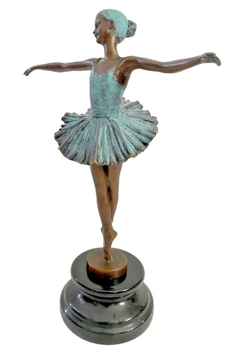 Bronze sculpture ballerina - bronze,
