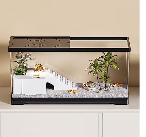 Turtle fish tank basking - fish, tank+