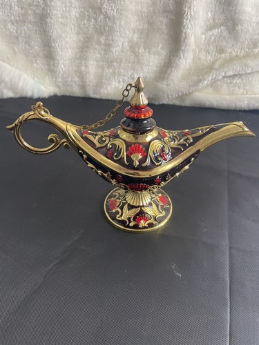 Small brass enamel aladdin - small, &