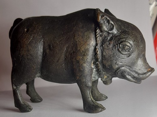 Rare bronze boar - boar, java
