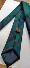 MENS RETRO VINTAGE HOUSE OF EDGAR 100% PURE NEW WOOL TARTAN TIE MADE IN SCOTLAND