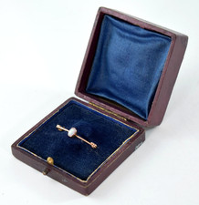 ANTIQUE 9ct GOLD FIRE OPAL